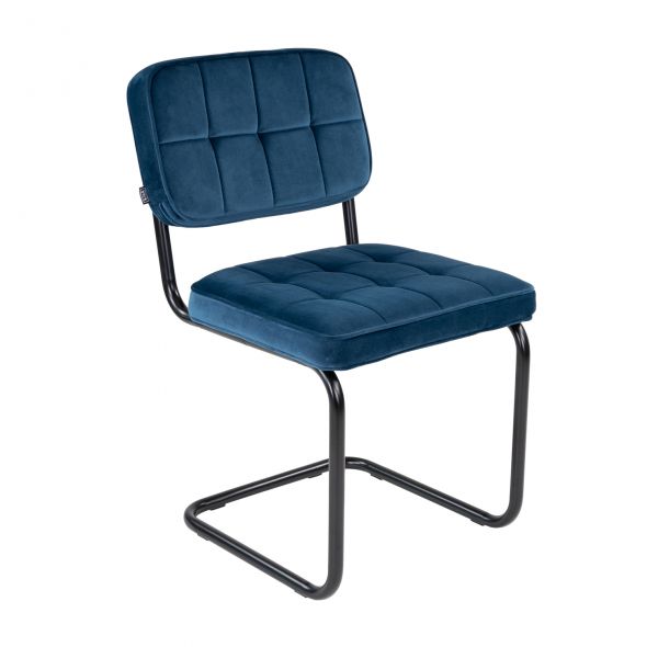 KICK IVY Tubular Frame Chair - Dark Blue