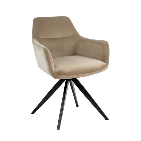 Kick swivel chair Tom - Champagne