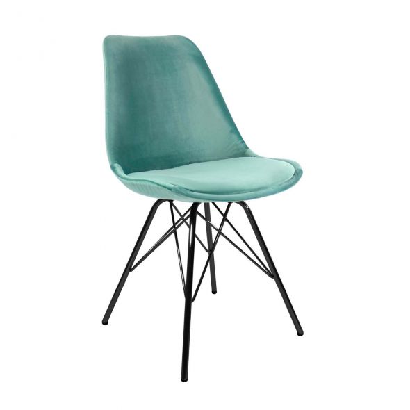 KICK Velvet Bucket Chair - Mint Green - Mint Green
