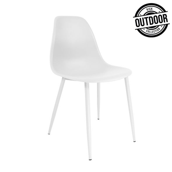 Kick garden chair Nero - White