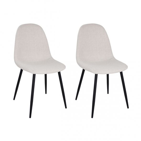 Set of 2 Kick Dining Chair Noor - Beige