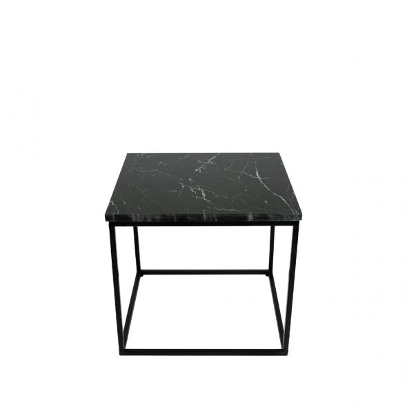 Kick Marble Side Table - Black