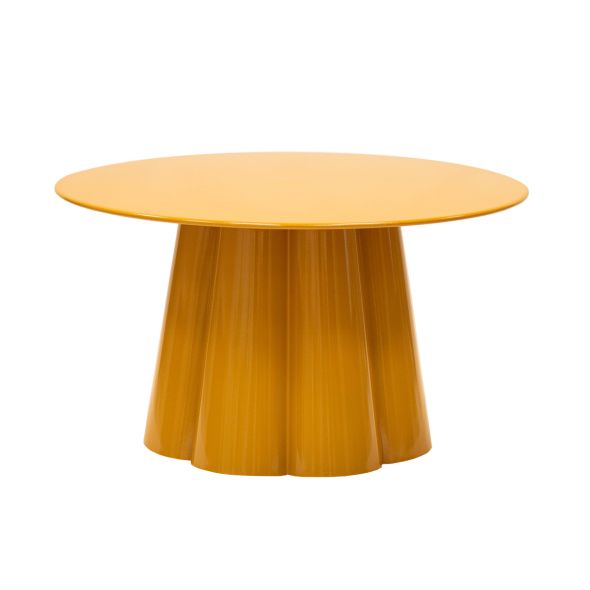 Kick side table Ida - L - Ochre yellow
