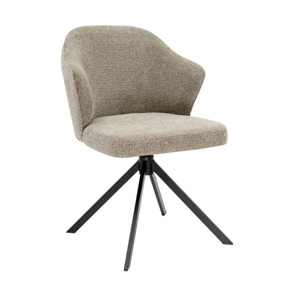 Kick swivel chair Liz - Taupe