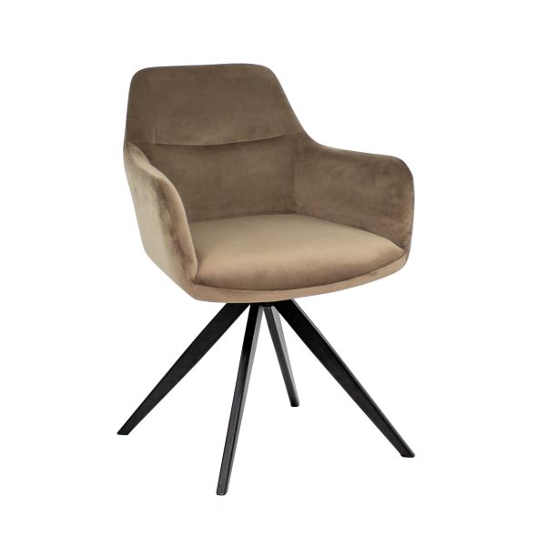 Kick swivel chair Tom - Taupe