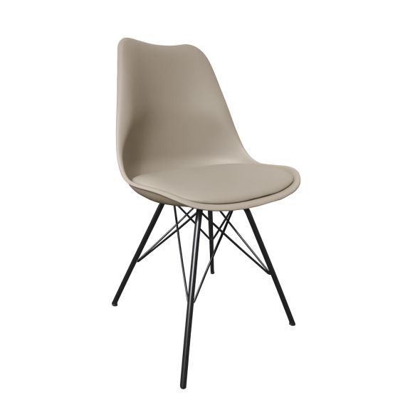KICK LUUK Metal Bucket Chair - Taupe