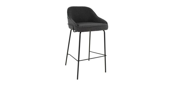 Kick Bar stool Sepp - Dark Grey