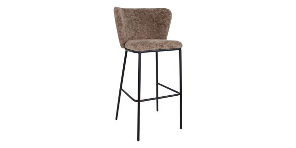 Kick bar stool Bo - Taupe