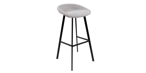 Kick bar stool Lily - Grey