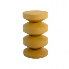 Kick side table Nio - Ochre yellow