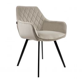 KICK KARL Velvet Dining Chair - Champagne