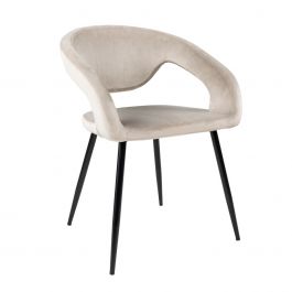 Kick Lenn Dining Chair - Velvet - Champagne