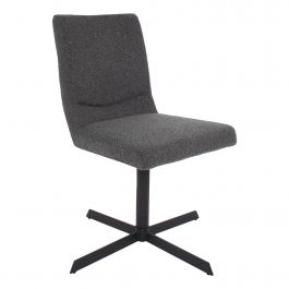 Kick dining chair Sam Boucle - Dark Grey