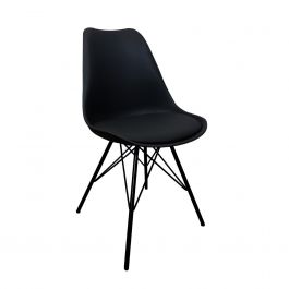 KICK LUUK Metal Bucket Chair - Black