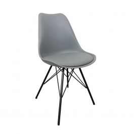 KICK LUUK Metal Bucket Chair - Grey