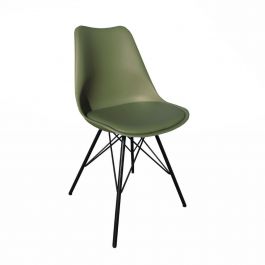 KICK LUUK Metal Bucket Chair - Dark Green