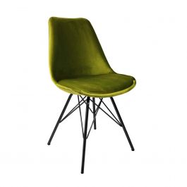 KICK Velvet Bucket Chair - Green - Green