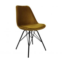 KICK Velvet Bucket Chair - Gold - Gold