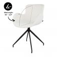 Kick swivel chair Novi - White