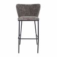 Kick bar stool Bo - Dark Grey