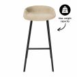Kick Finn Bar Stool High - Champagne