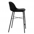 KICK JEFF Bar Stool - Velvet - Black