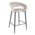 Kick bar stool Lenn - Velvet - Champagne