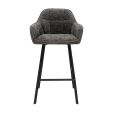 Kick Bar Stool Lynn - Dark Grey