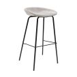 Kick Bar Stool Riga - 80cm - Grey