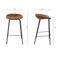 Kick Bar Stool Riga - 70cm - Terra