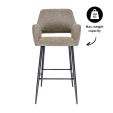 Kick Bar Stool Yoni - Taupe