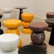 Kick side table Esra - Brown