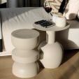 Kick side table Jon - Ochre yellow