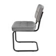 KICK IVY Tubular Frame Chair - Grey