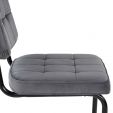 KICK IVY Tubular Frame Chair - Dark Grey