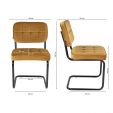 KICK IVY Tubular Frame Chair - Gold