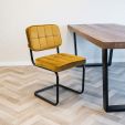 KICK IVY Tubular Frame Chair - Gold