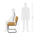 KICK IVY Tubular Frame Chair - Gold