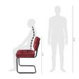 KICK IVY Tubular Frame Chair - Red