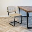 KICK IVY Tubular Frame Chair - Champagne