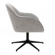 Kick swivel armchair Lux - Grey