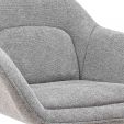 Kick swivel armchair Lux - Grey