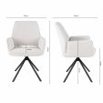 Kick swivel chair Alex - White