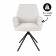 Kick swivel chair Alex - White