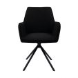 Kick swivel chair Alex - Black