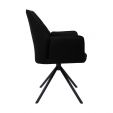 Kick swivel chair Alex - Black