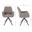 Kick swivel chair Alex - Grey