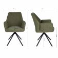 Kick swivel chair Alex - Green
