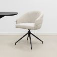 Kick swivel chair Ava - Champagne