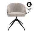 Kick swivel chair Ava - Taupe
